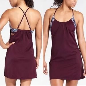ATHLETA Geo Blousy Tankini athletic Dress
